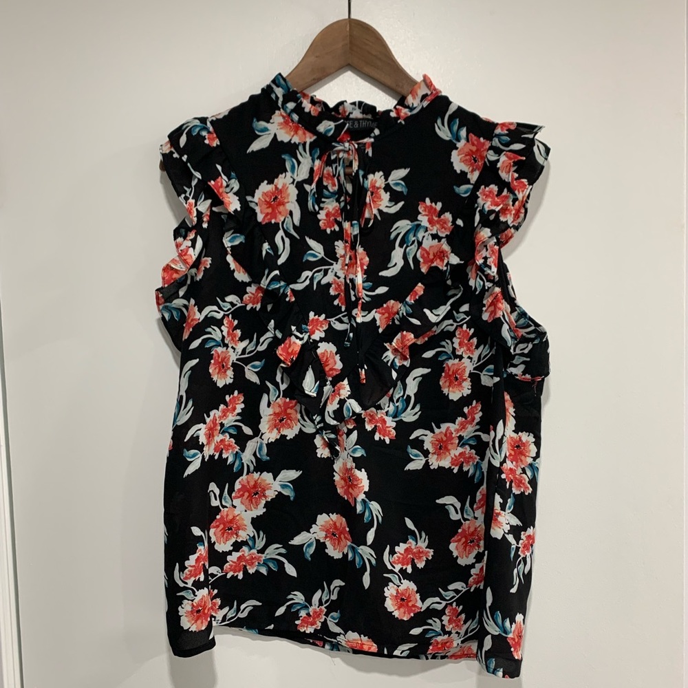 Rose & Thyme floral blouse